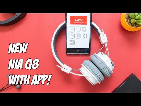 New Nia Q8 Bluetooth Headphones Unboxing and Review - With Nia Connect App!
