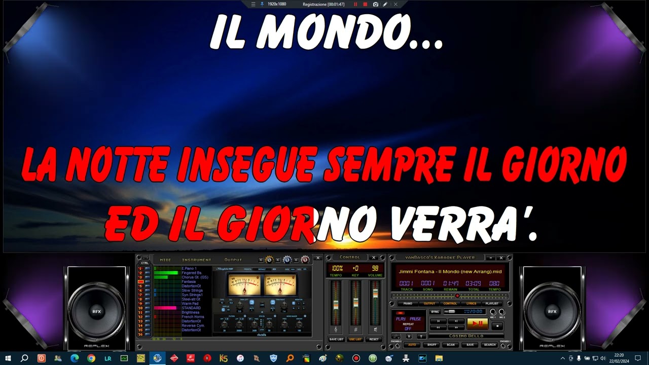 Jimmi Fontana - Il Mondo (new Arrangement) - Karaoke