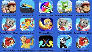 Subway Surfers,Drive Mad,Ball Run 2048,Gummy Bear Run,Tom Candy Run,Aquapark.io, Minion Rush screenshot 4