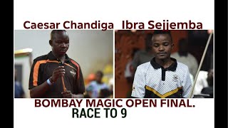 FINAL.  CEASER vs IBRA(RACE TO 9).    The Bombay Magic Single Elimination competition- Jinja(Ug).