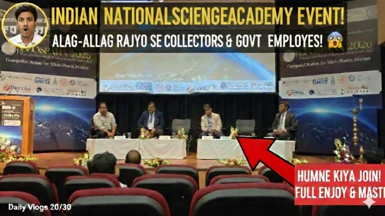Viksit Bharat: Geospatial 2026 Mission at Indian National Science Academy! 🇮🇳 #dailyvlog #youtube 