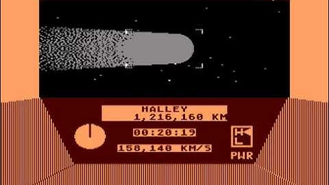 Atari 8-bit The Halley Project (Mindscape) secret Final Challenge mission ending