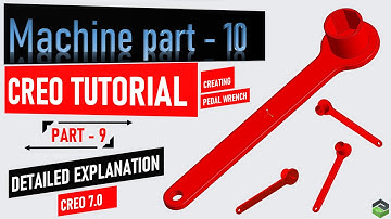 How to create " WRENCH " in Creo 7.0. Full tutorial video with detailed explanation.