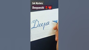 deepanshi Comment your name Calligraphy Writing #shorts #zakmystery #calligraphy #handwriting #lofi