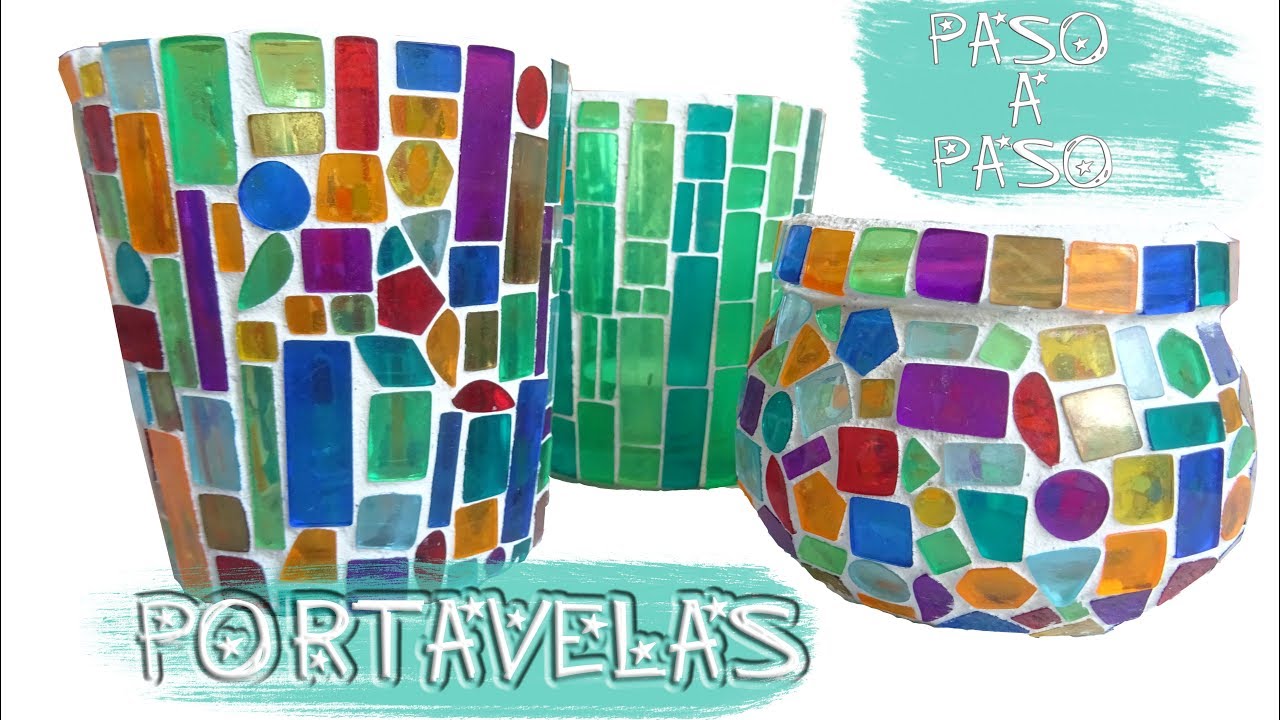 DIY - PORTAVELAS TRANSLÚCIDOS PASO A PASO