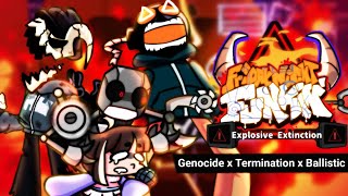 FNF Mashup:  Explosive Extinction - Tabi vs Kb vs Whitty [ Termination + Genocide + Ballistic Remix