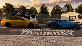 Chasing a Bugatti Chiron in the New BMW M5 Touring in GREEN HELL