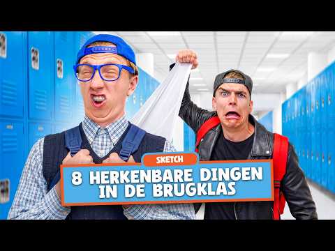 8 HERKENBARE DINGEN IN DE BRUGKLAS! - Addo & Nick Comedy Sketch