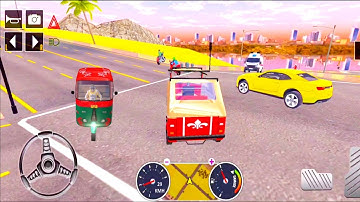 Tuk Tuk auto rickshaw driver 3D game - #17 auto rickshaw driving game - Android iOS Gameplay