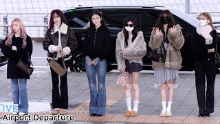 아이브 마마 출국｜IVE MAMA awards Airport Departure 251127