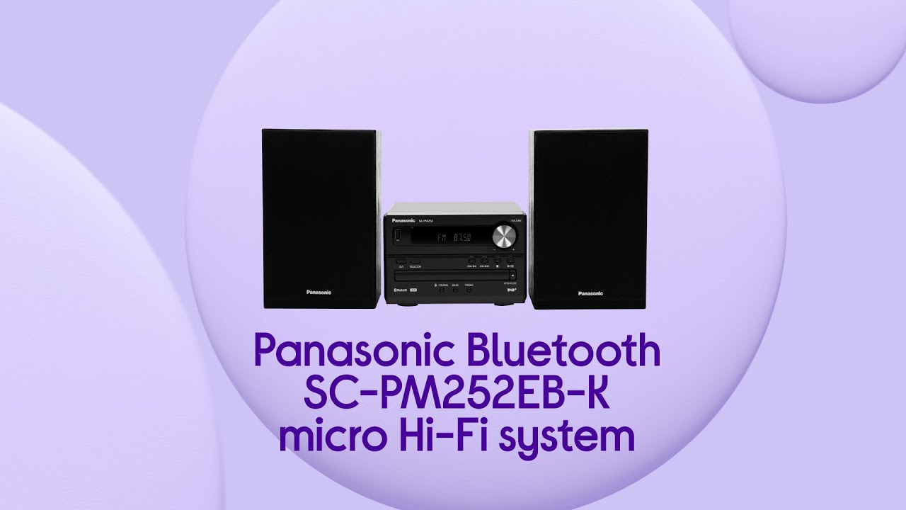 Panasonic SC-PM252EB-K Bluetooth Micro 