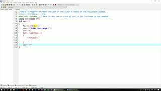 A program on series, s=1+1/2+1/3+1/4...+1/n.