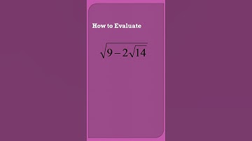 How to evaluate the square root of a radical expression