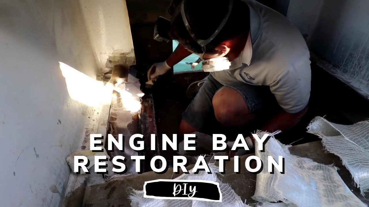 Restoring our YUCKY engine bay! | YACHT REBUILD WEEK 50