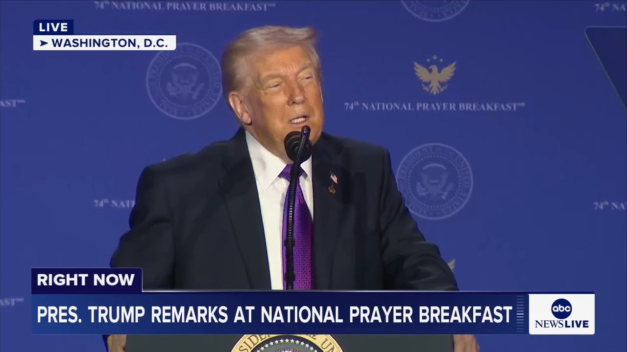LIVE: President Trump delivers remarks at National Prayer Breakfast in Washington, D.C.