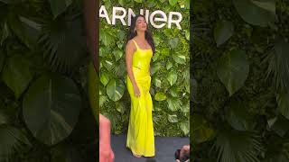 Looks Hot In A Thigh Slit Dress At An Event