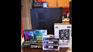 Computer building LIVE! i7-8700k, Gigabyte Z370, Intel 660p M2 NVME SSD, 16GB Gskill RAM, Hyper 212 Computer building LIVE! i7-8700k, Gigabyte Z370, Intel 660p M2 NVME SSD, 16GB Gskill RAM, Hyper 212