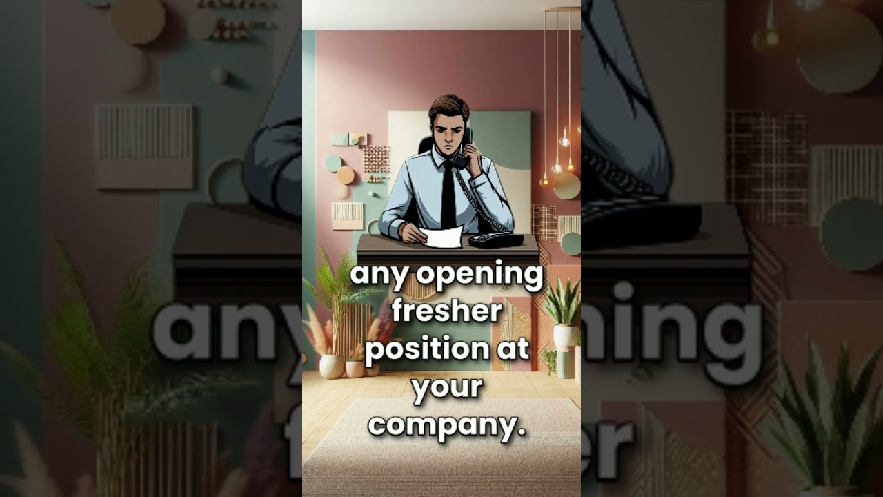 calling HR for an entry-level position | 