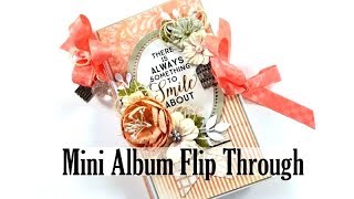 Vintage Mini Album Scrapbook Flip Through Polly's Paper Studio Memory Keeping