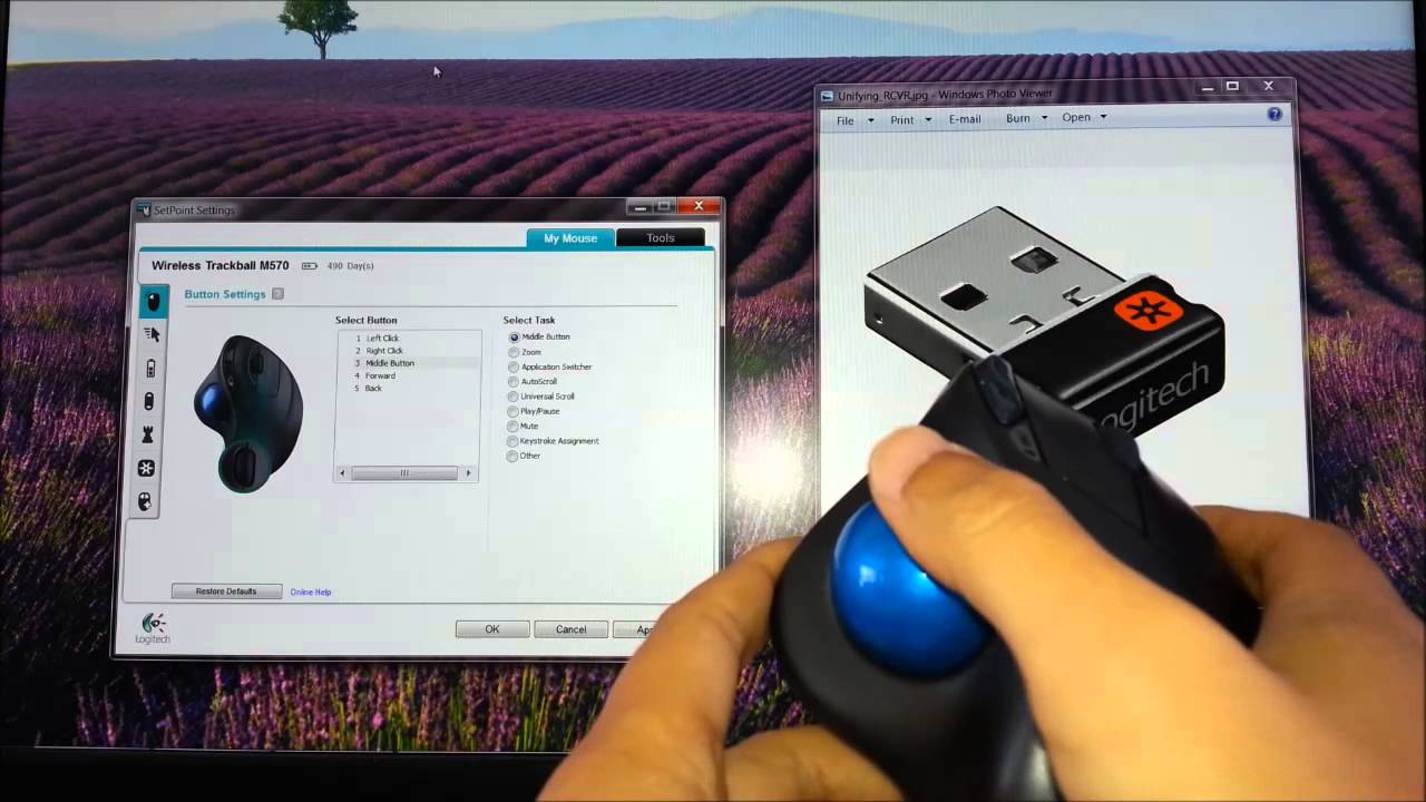 skrivebord komfort Rund ned QUICK REVIEW - Logitech M570 Wireless Trackball - YouTube