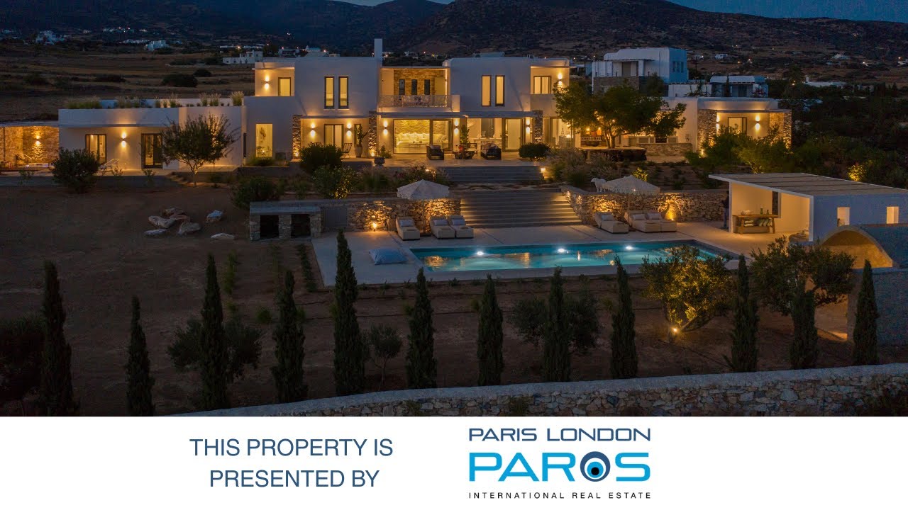 FOR SALE – €2,900,000 Luxury Villa with Panoramic Sea Views – Lolandonis, Paros