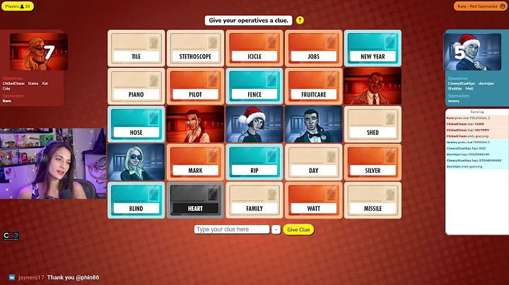 Codenames w/ ChilledChaos, Shubble, Cole, Jeremy, Davin, Kat, Cheesy, Elaina, and Matt