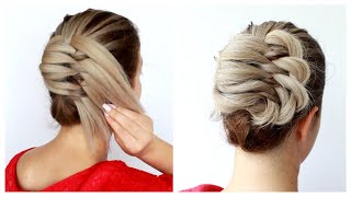 Easy French roll UPDO HACK | Latest Juda Hairstyle With Gown | Hairstyle For Wedding And Party