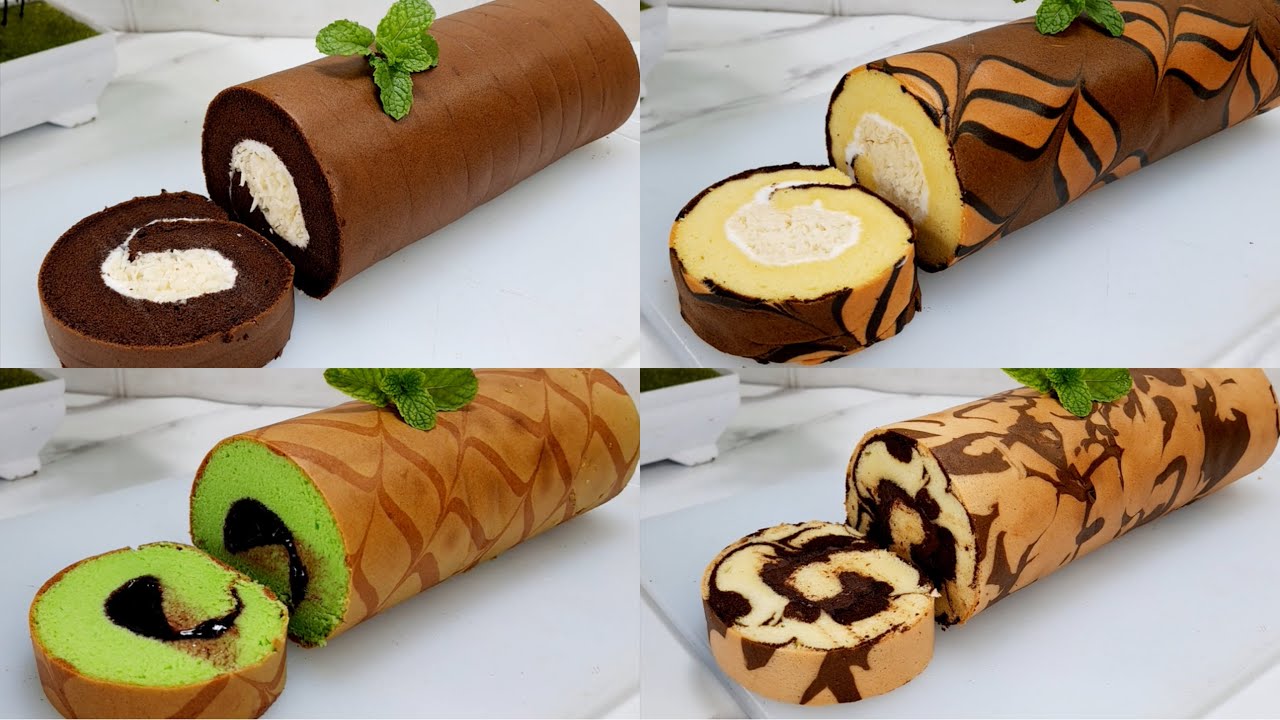 4 RESEP BOLU GULUNG EKONOMIS RASA PREMIUM ANTI RETAK, ENAK LEMBUT BANGET