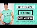 HOW TO SEW A T-SHIRT WITH SERGER