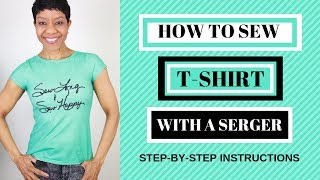 HOW TO SEW A TSHIRT WITH SERGER