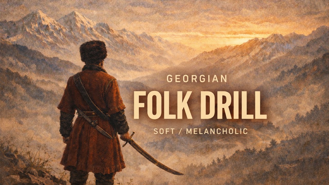 Georgian Folk Drill Instrumental (Soft & Melancholic) | Caucasus Vibes + Drill Rhythm (146 BPM)