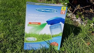 Hydro Mousse Sprührasen Test und Vergleich mit normalen Samen