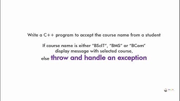 C++ Program - try catch throw c++ | exception handling in c++