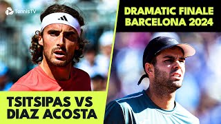 DRAMATIC Tsitispas vs Diaz Acosta Finale | Barcelona 2024 Highlights