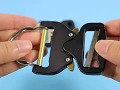 High Quality Alloy D Ring Tactical Cobra Buckle For Outdoor Hiking Extreme Sports Military