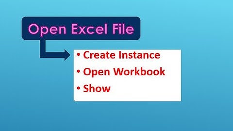 How to Open Excel File From Blue Prism tool