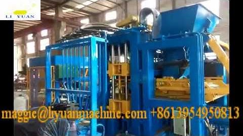 QT8 15 block making machine  Testing video