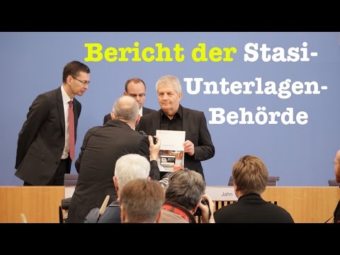 Der 13. Tätigkeitsbericht der Stasi-Unterlagen-Behörde mit Roland Jahn - BPK vom 21. März 2017