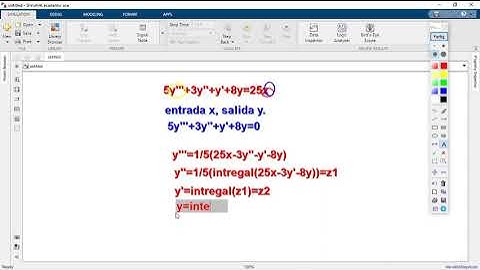 Solución numérica de ecuaciones diferenciales en Simulink