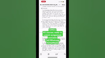 ✅ IGNOU BLI-222 Handwritten Assignment Ready to Submit | Call/WhatsApp Now!