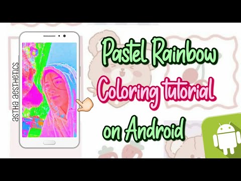 Pastel Rainbow Coloring Tutorial On Android For Tiktok Fanpage | Tiktok Fanpage Coloring Tutorial