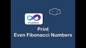 print even fibonacci numbers in vb.net