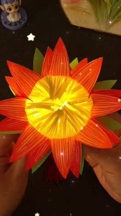 flower lantern using paper #diy