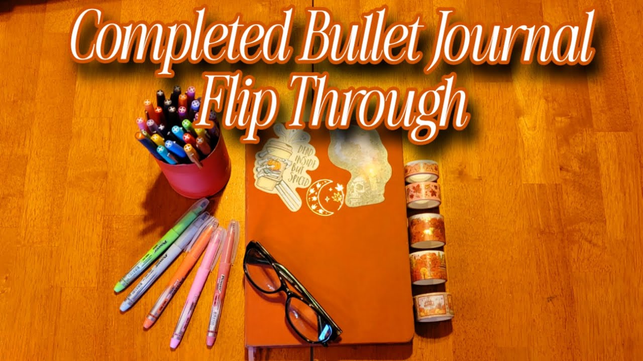 Completed 2024 Bullet Journal Flip Through