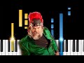 Jack black  peaches from the super mario bros movie  easy piano tutorial