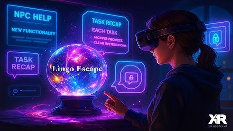 MVP 1 MR Unity Game Project: Lingo Escape (Final Presentation, Videos) - XR Bootcamp