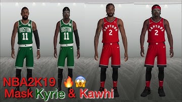 NBA2K19- How To Get/Create Mask Kyrie Irving/Kawhi Leonard or Anyone!!(No Mods!)All Consoles!!
