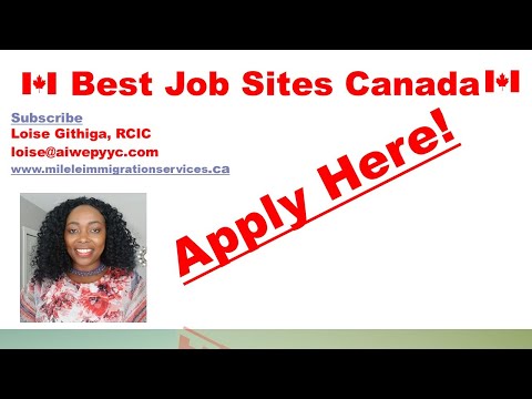 Canadian Job Application Sites and Links