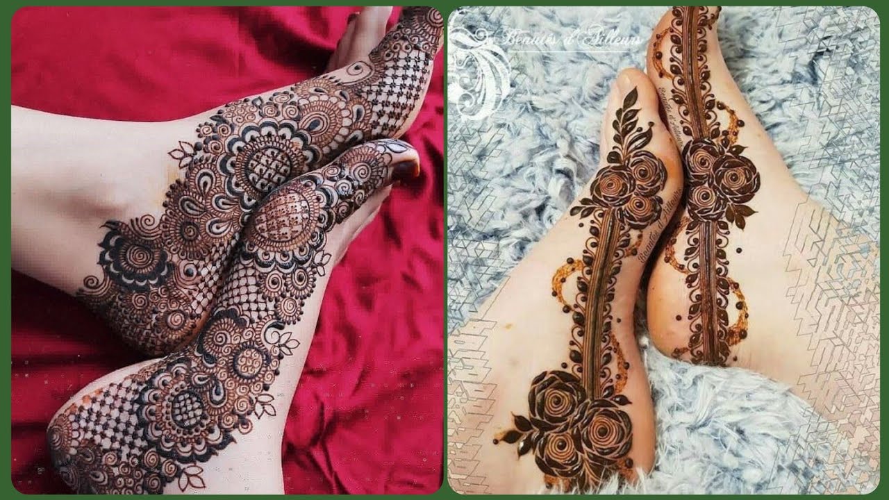 2022 Eid Special Feet Mehndi Design For Girls Foot Mehndi Designs