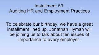 Auditing your HR and Employment Practices